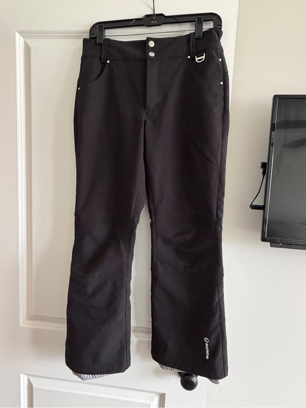 Sunice Black Wide-Leg Ski Pants